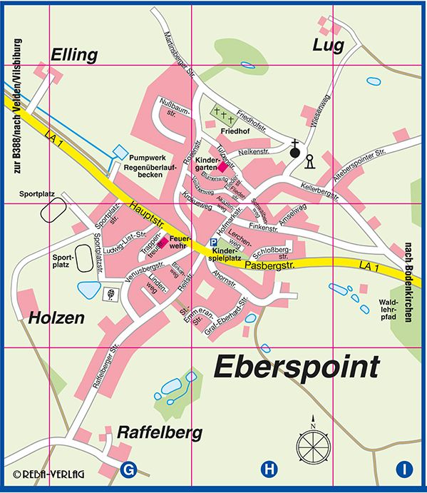 Ortsplan und Ortsteile der Marktgemeinde Velden - Markt Velden
